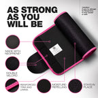 Activegear Waist Trainer For Women & Men - Sweat Band Waist Trimmer Belt For A Toned Look - Reinforced Trim And Hook & Loop Clos