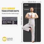 Cambivo Extra Wide Yoga Mat For Women And Men (72 ''X 32 ''X 1/3 ''), Sgs Certified, Non-Slip Large Tpe Exercise Fitness Mat For
