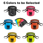 Autodeco 3 Pack Collapsible Bucket 5 Gallon Container Folding Water Bucket Portable Wash Basin For Outdoor Travelling Camping Fi