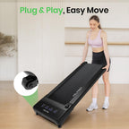 Felfast Walking Pad With 12% 6 Auto Incline, Under Desk Treadmill For Home Office W/Remote Control, 6 Hiit Mode, 265 Lbs Weight
