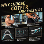 Twister Arm Trainer for Men - Adjustable Chest Workout Equipment for Home Gym, Muscle Builder & Strength Training for Arms, Ches