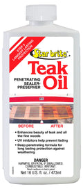 Star Brite Marine Grade Teak Oil - Long-Lasting, Uv-Resistant Wood Sealer & Preserver With Uv Protection For Boats, Outdoor Furn