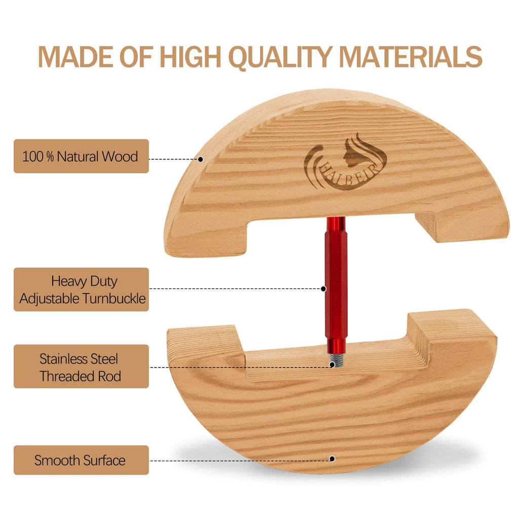 Haibeir Hat Stretcher - Heavy Duty - One Size Fits All Hat & Three Colors Adjust From 6 11/16 To 8 7/8 (Red)