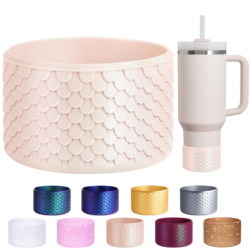 Mermaid Silicone Boot For Stanley Cup 40/30/20 Oz, Bottom Protector Made For Hydrojug Traveler 32/40 Oz & For Owala Tumbler 40Oz