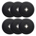 Cap Barbell 160 Lb Pro Olympic Bumper Plate Set, Black