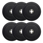 Cap Barbell 160 Lb Pro Olympic Bumper Plate Set, Black