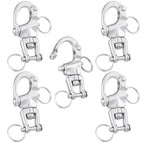 Otoolling 316 Stainless Steel Swivel Snap Shackle Clevis Quick Heavy Duty Release Spring Hook Marine Grade Sailing Halyard Shack