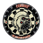 Cuesoul Glamourboard Tri-Eyes Official Size Sisal Bristle Dartboard Set With Extra Steel Tip Darts 6 Pack Without Dartboard Surr