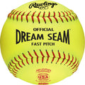 Rawlings | Official DREAM SEAM Fastpitch Softballs | 12 USA / ASA NFHS | C12RYLAH | 3 Count