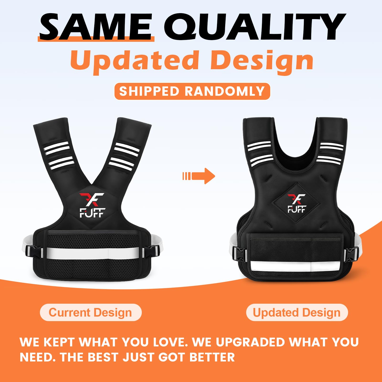 FUFF Weighted Vest Woman, 11-20 Lb Adjustable Weight Vest for Women Men, Female Strength Training Body Vest for Walking Exercise
