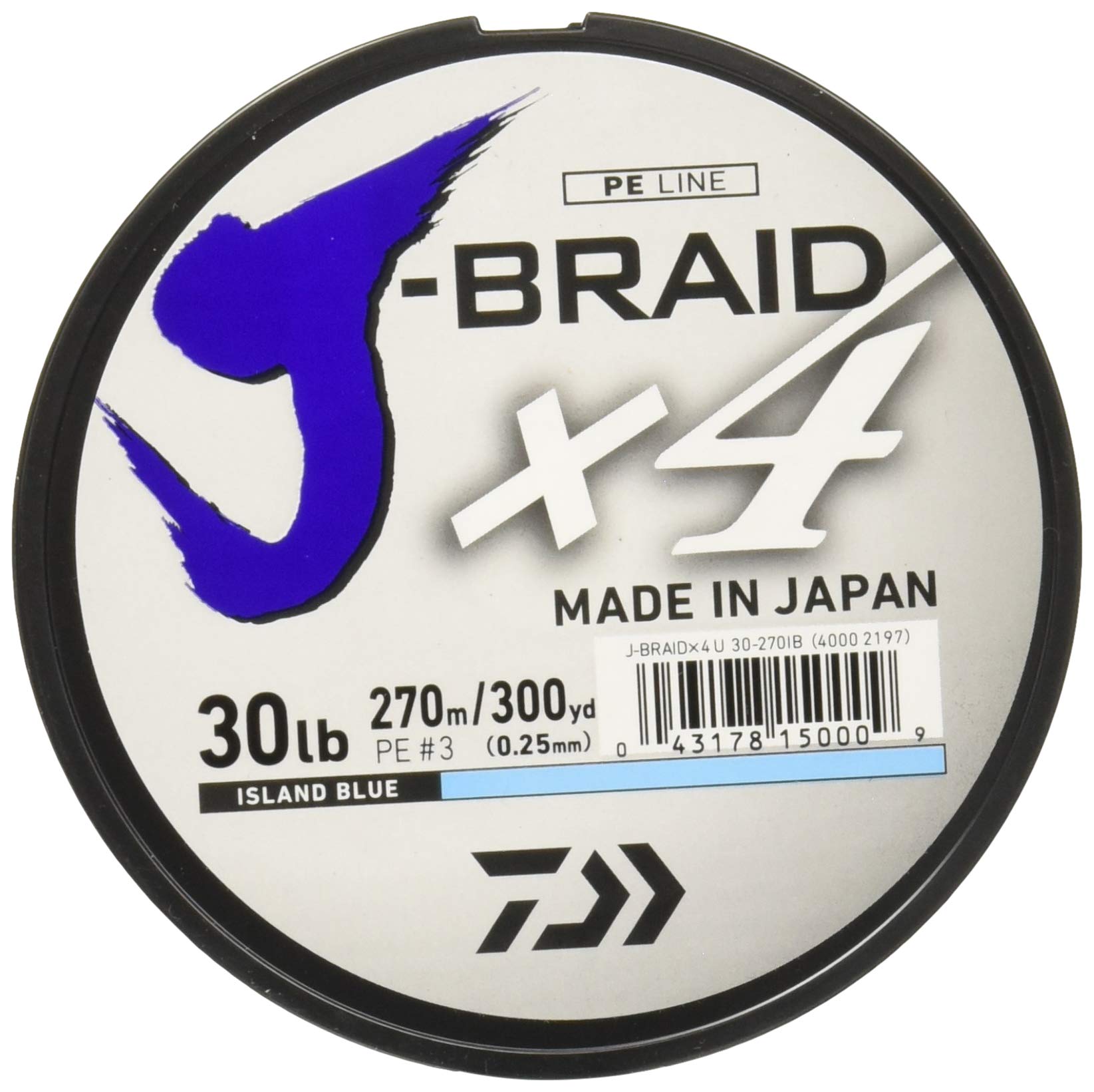 Daiwa Jb4U40-300Ib, Filler Spool, Island Blue, Mono Dia.= 10Lb.