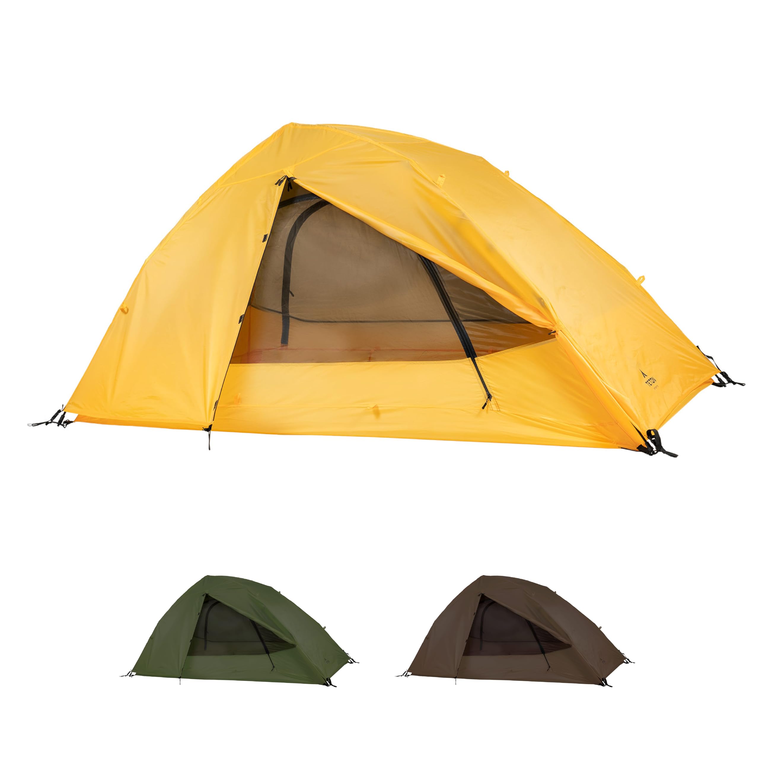 Teton Sports Vista 1 Quick Tent; 1 Person Dome Camping Tent; Easy Instant Setup, Yellow, 80 X 37 X 34 (2001Yl)