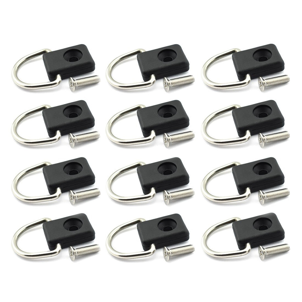 Hj Garden 12 Sets Kayak D Ring With Screw Kit Canoe Boat Fishing Rigging Sailing Camping Hardware Accessories Safety Deck Loop M