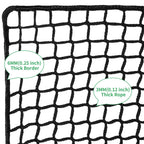 Iuzeai 10X10Ft Golf Netting High Impact Golf Practice Net(Net Only), Golf Sports Netting Barrier Nets, Heavy Duty Nylon Netting