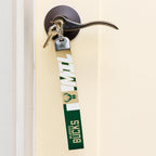Rico Industries Nba Basketball Milwaukee Bucks Wrist Lanyard Key Chain, Cute Wristlet Strap Keychain Holder For Women Men Car Ke