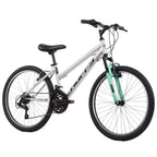 Huffy Stone Mountain 21-Speed Hardtail Ladies Mountain Bike, 24-Inch, Silver
