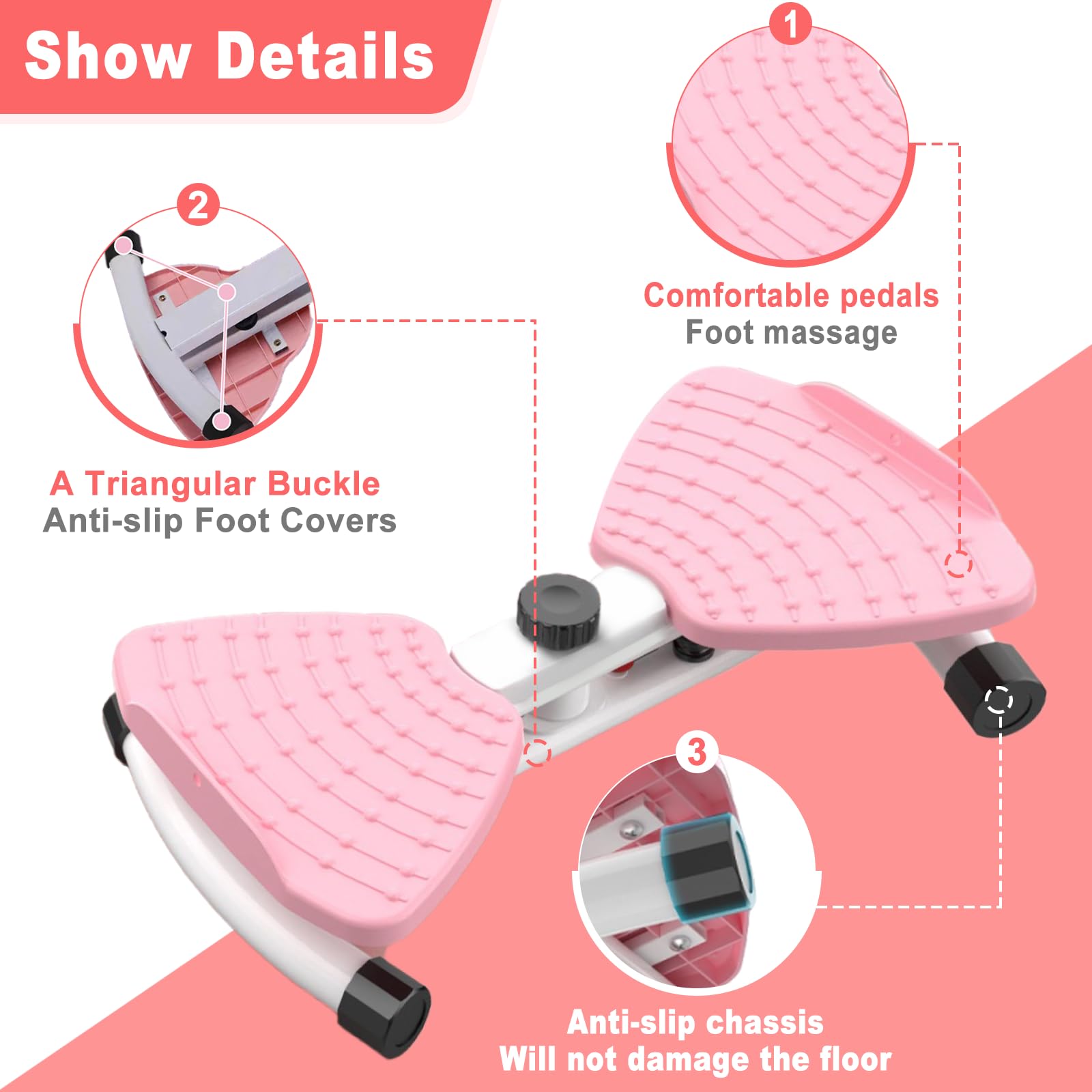 Waist Twister Machine With Resistance Bands - 300 Lbs Weight Capacity, Non-Slip Twist Board, Noiseless Ab Twister For Belly Fat