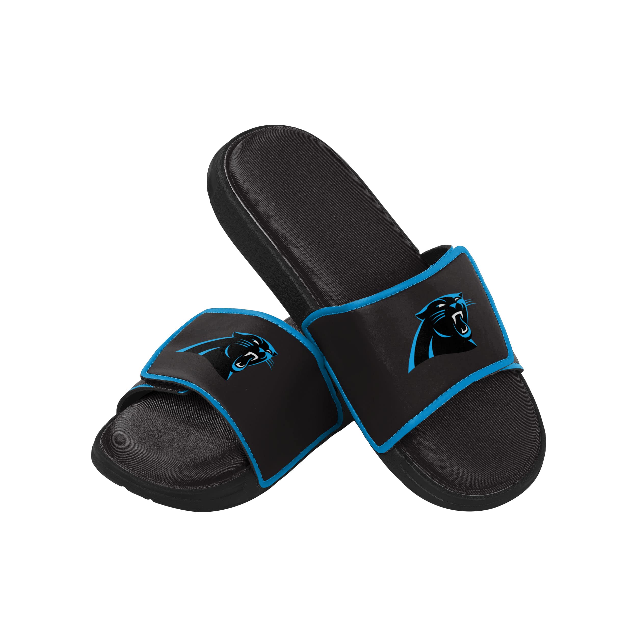FOCO Carolina Panthers NFL Mens Foam Sport Slide - XL