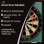 Eastpoint Sports Derbyshire Bristle Dartboard And Cabinet Set, Green