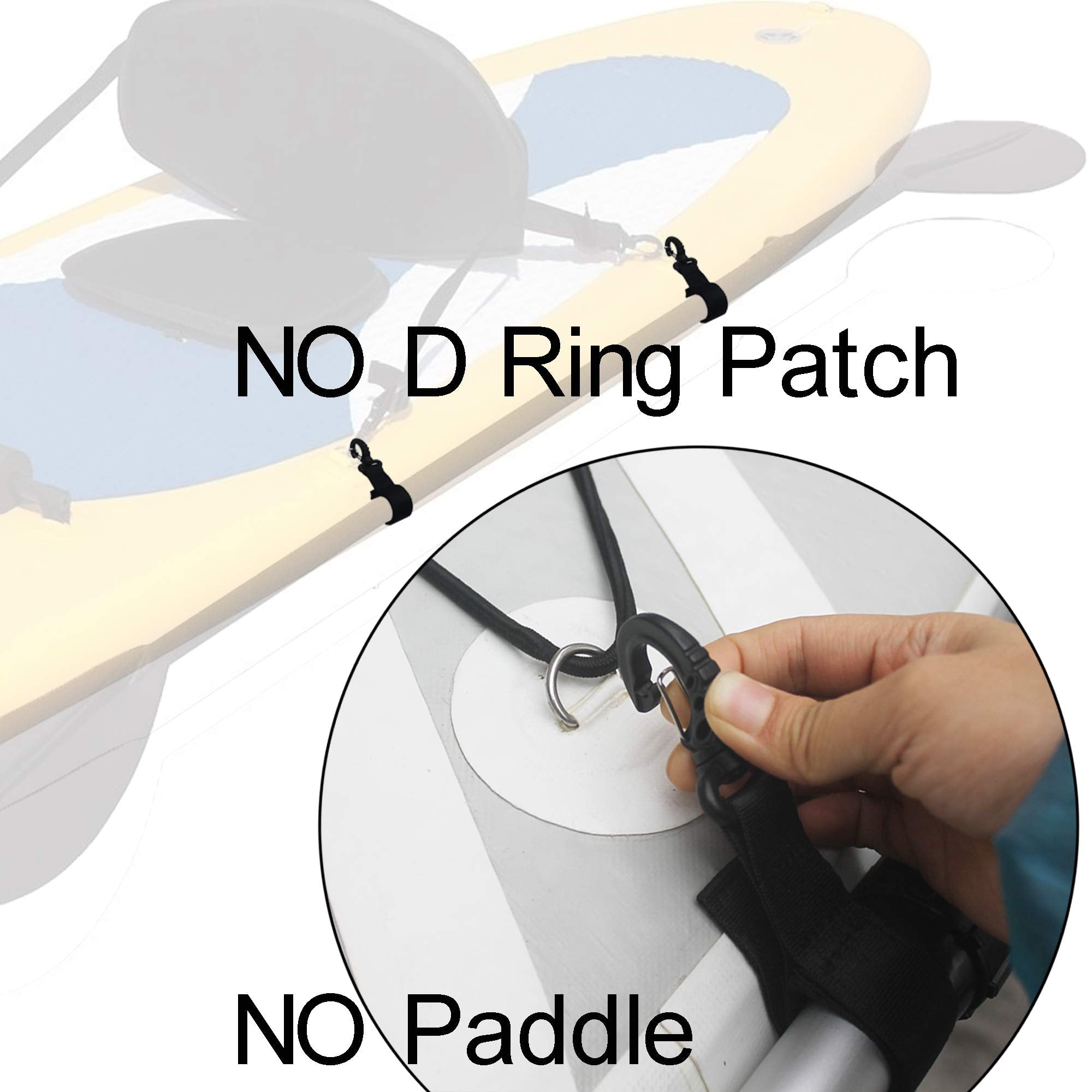 Yyst Sup Paddleboard Inflatable Boat Paddle Keeper Paddle Holder Paddle Clip,Set Of 4. No D Ring Patch !