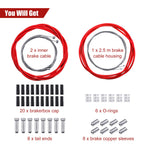 Universal Bicycle Transmission Line Bicycle Shift Derailleur Cable And Brake Cable Kit For Bicycle Mountain Road Bike Repair (Re