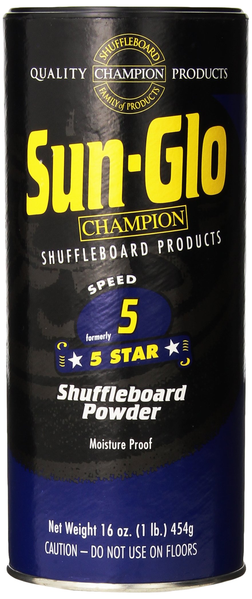 Sun-Glo Speed 5 (5-Star Wax) Shuffleboard Table Powder, 16 Oz. Can