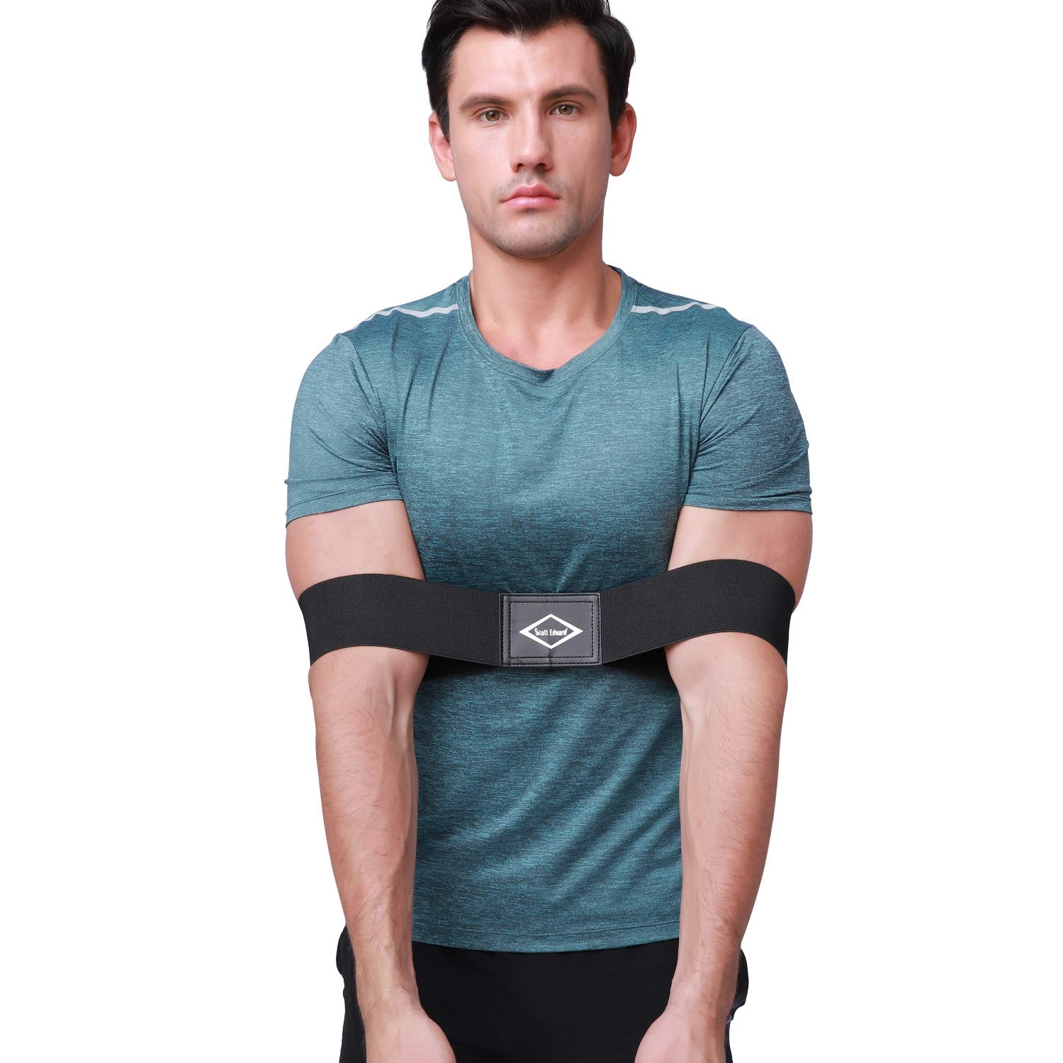Scott Edward Pro Golf Swing Arm Band Training Aid For Golf Beginners, Black