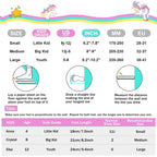 Sulifeel Rainbow Unicorn Inline Skates For Girls Boys 4 Size Adjustable Light Up Wheels Roller Blades For Kids Beginner Medium