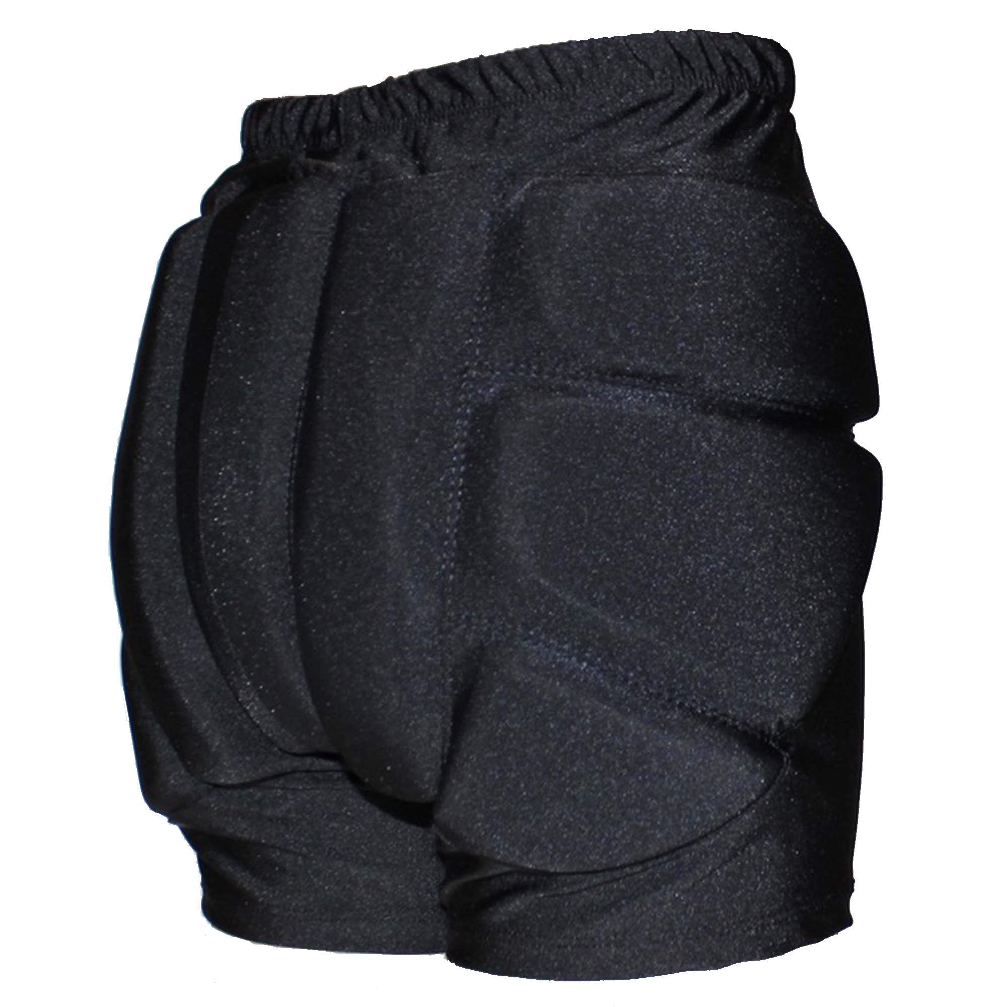 Crs Cross Padded Figure Skating Shorts - Crash Pads Shorts For Butt, Hips, And Tailbone (Youth Medium Black)