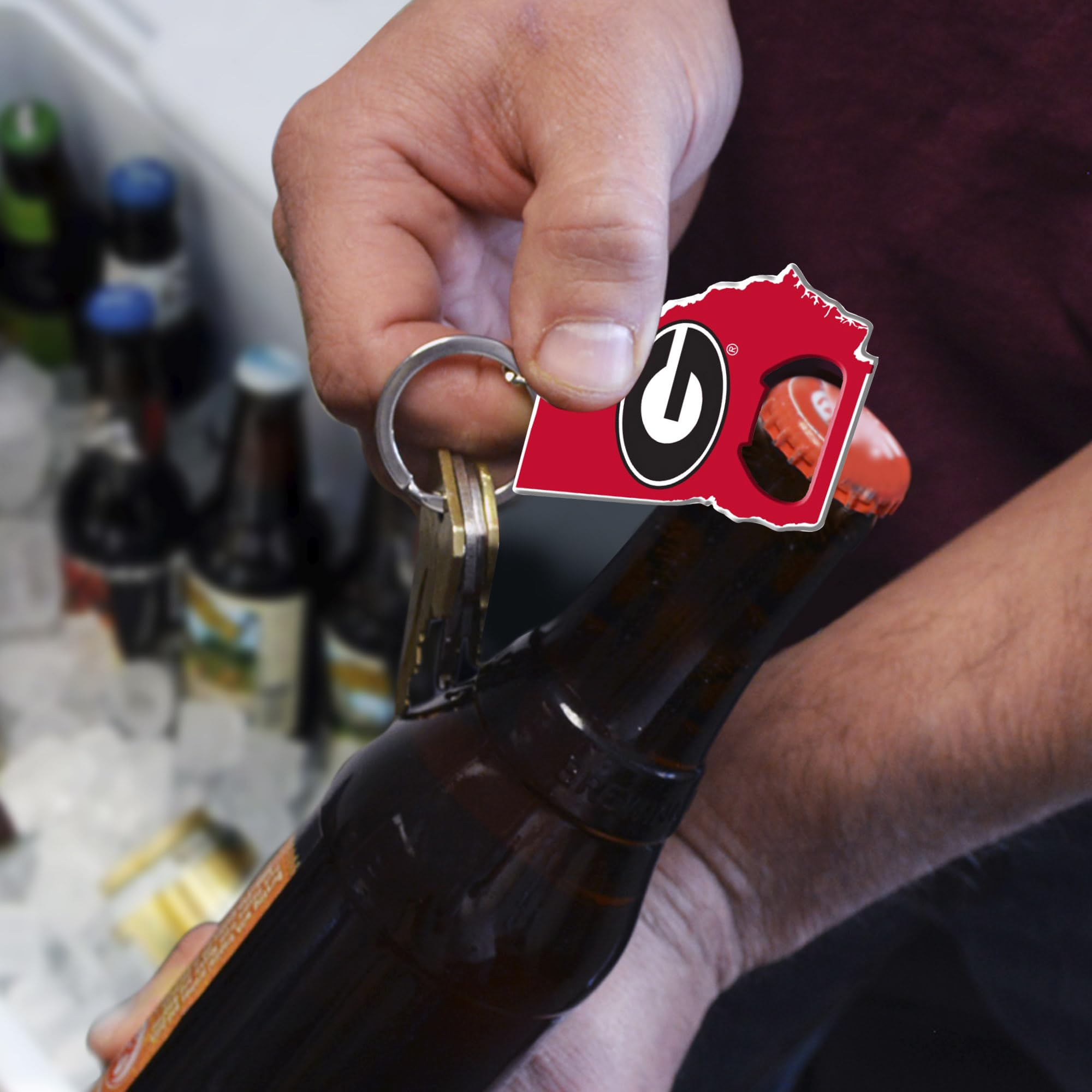 Fanmats, University Of Georgia Keychain Bottle Opener