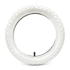 (2 Sets) 14    X 2.125 Kids Bike Replacement White Tires And Tubes - Compatible With Most 14    Kids Bikes Like Royalbaby, Joyst