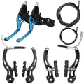 Lomodo 6 Pieces Bicycle Brake Accessories Including 2 Pack Aluminium Alloy?Brake Levers (2.2 Cm In Diameter) And 2 Pair V Brake 