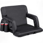 Nova Microdermabrasion 20.5''/25'' Wide Stadium Seat For Bleachers W/Back Support Padded Cushion Portable Reclining Bleacher Sea