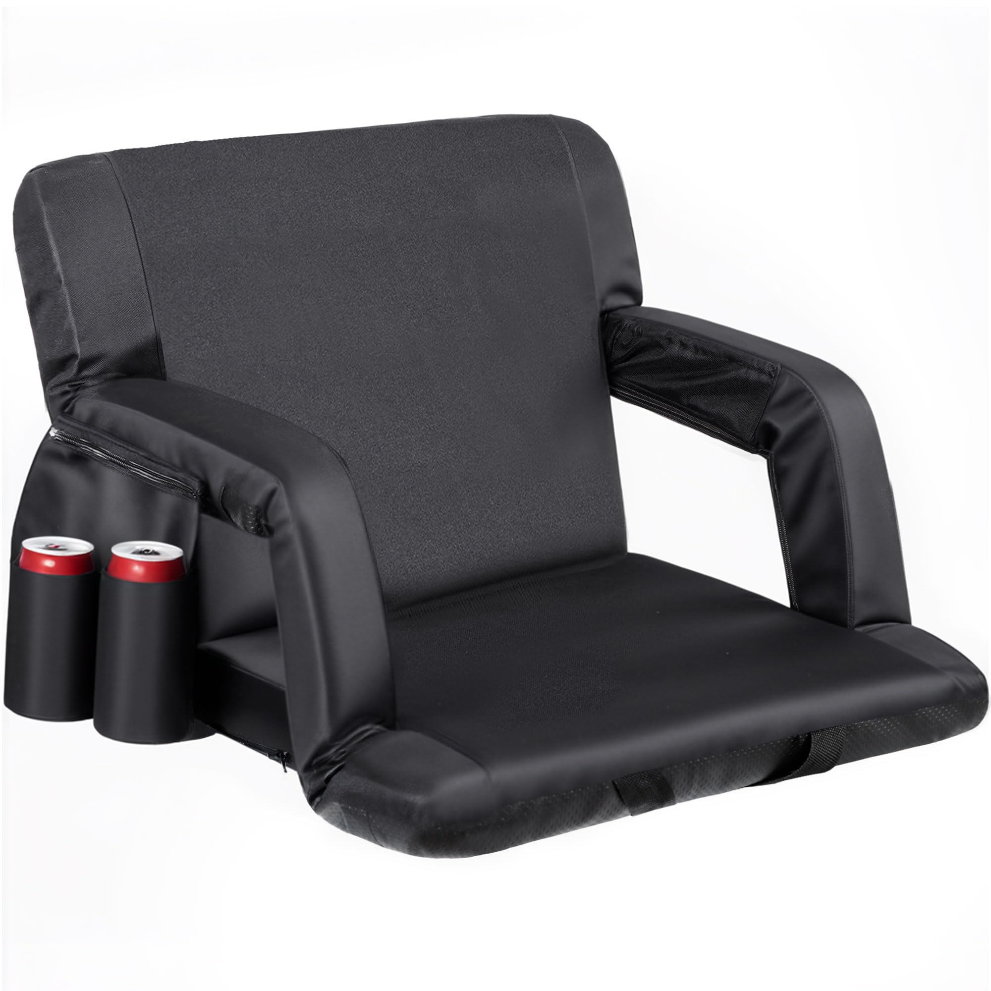 Nova Microdermabrasion 20.5''/25'' Wide Stadium Seat For Bleachers W/Back Support Padded Cushion Portable Reclining Bleacher Sea