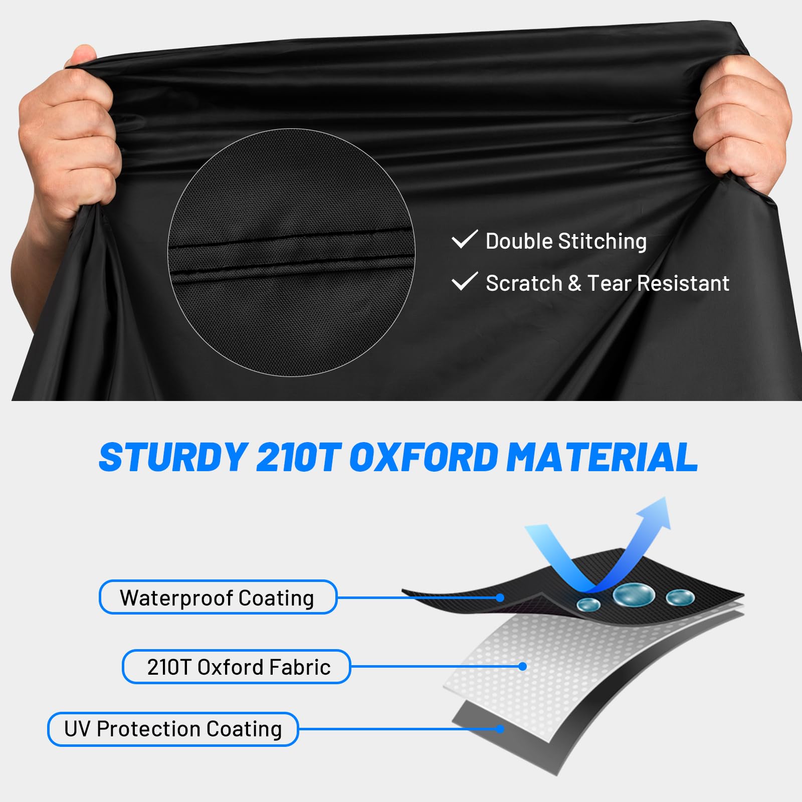 Favoto Bike Cover Outdoor Waterproof - Bicycle Covers For 1 Or 2 Bikes Outside Storage Rain Dust Sun Proof With Lock Hole Windpr