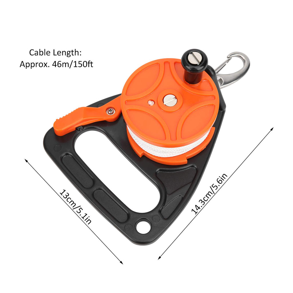 Diving Reels, 150Ft Dive Reel, Diving Line Reel Diving Equipment With Handle Card Position Pp Rope Combination For Wreck Equipme