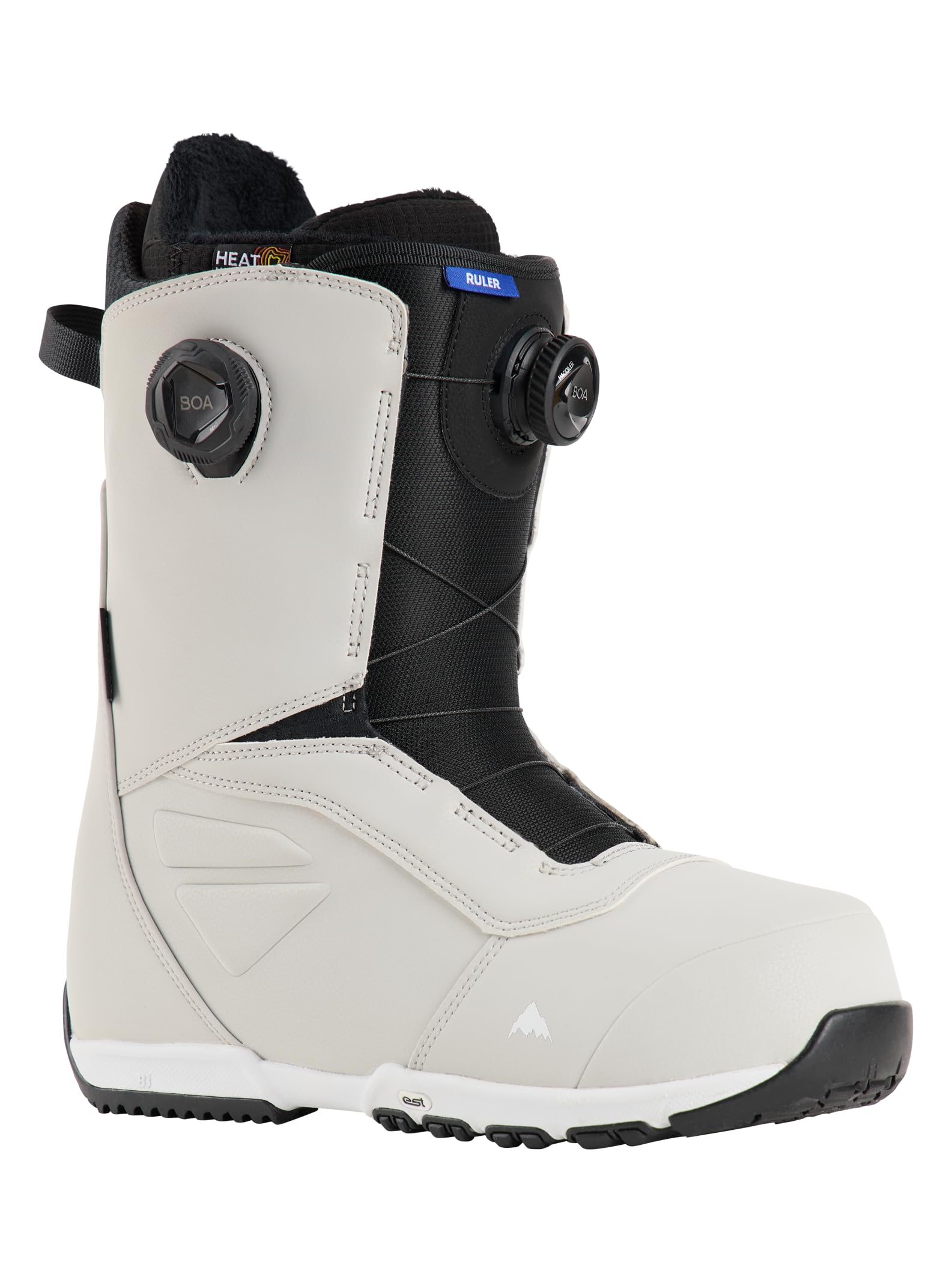 Burton Men's Ruler BOA Snowboard Boots, Gray Cloud, 9.0