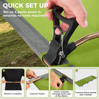 Kingcamp Ultralight Compact Folding Camping Cot Bed, 4.9 Pounds (Green)