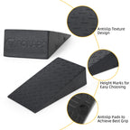 Folaps Squat Wedge Block For Heel Elevated Squat Weightlifting 2Pcs Non-Slip Slant Board For Squats Large Squat Blocks Calf Stre