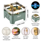 Camping Stove Portable Propane Camping Stove Small Outdoor Stove, 30,000 Btu Camp Stove,Windproof Single Butane Stove, With Carr