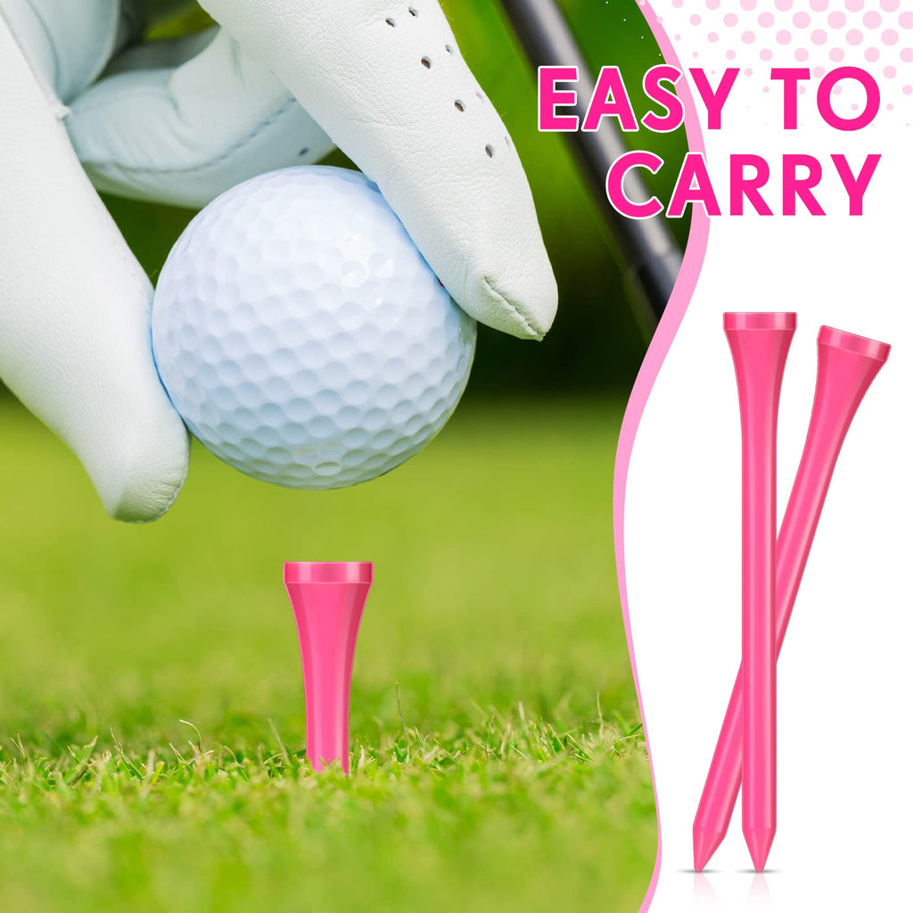 Jenaai 200 Pcs Golf Tees Bamboo Golf Tees Professional Golf Tees Bulk For Women Girls Golf Club Accessories (3-1/4 Inch,)