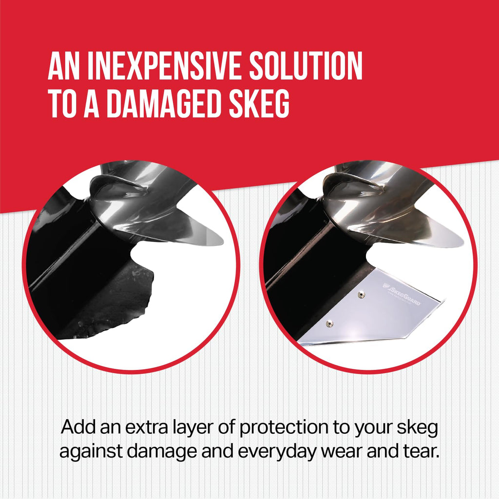 Megaware Keelguard Skegguard 27221 Skeg Protector With Drain Hole - Protects Against Ramp Dragging - Easy To Install- Fits Volvo