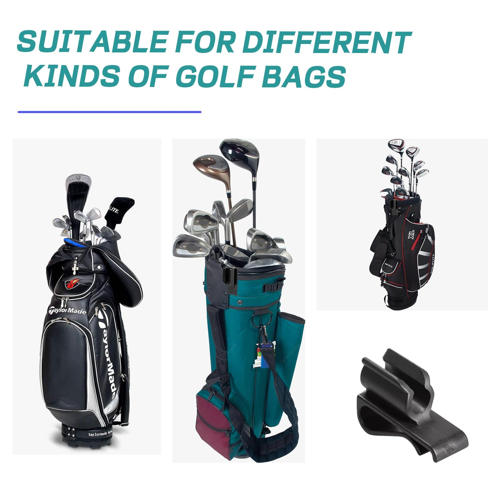 Brbasap 2 Pack Golf Putter Clip Convenient Putter Holder For Golf Bags Easy To Attach Putter Clamp Organizer Keep Your Putter Ha