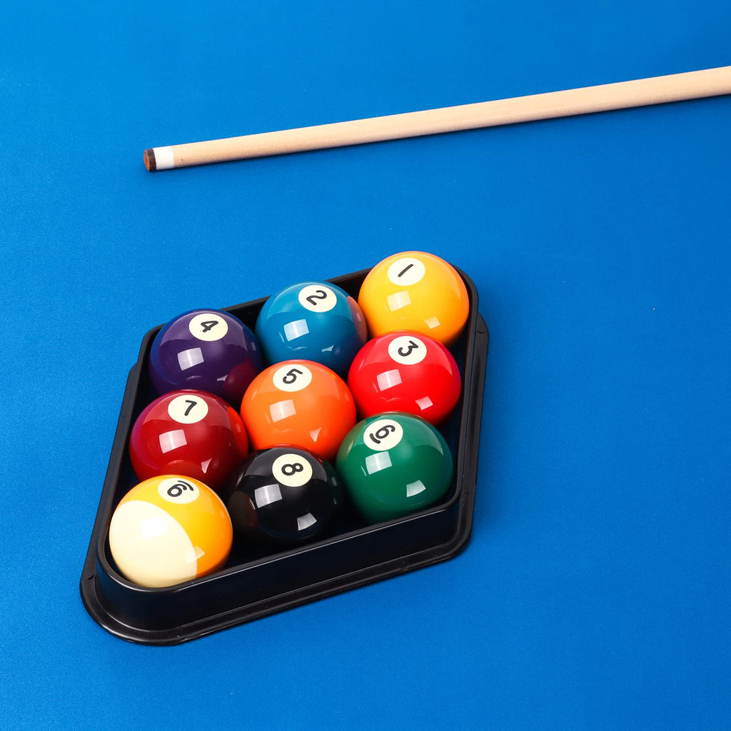 Gse Black Plastic Billiard Pool Ball 8-Ball Triangle Racks / 9-Ball Diamond Pool Ball Racks Fit Standard 2-1/4'' Billiard Pool B