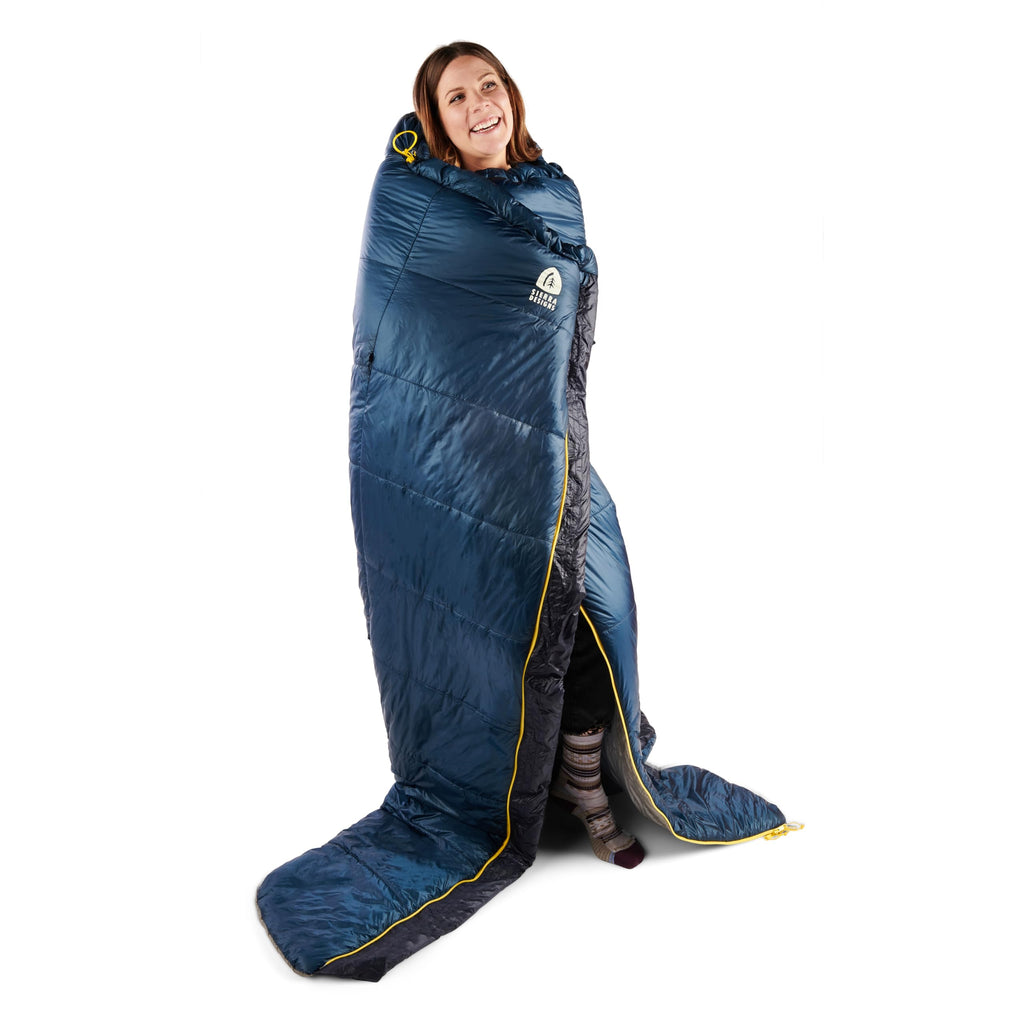 Sierra Designs Elemental 35 Quilt Sleeping Bag, 100% Recycled Synthetic Insulation, Sleeping Pad Clips (2023)