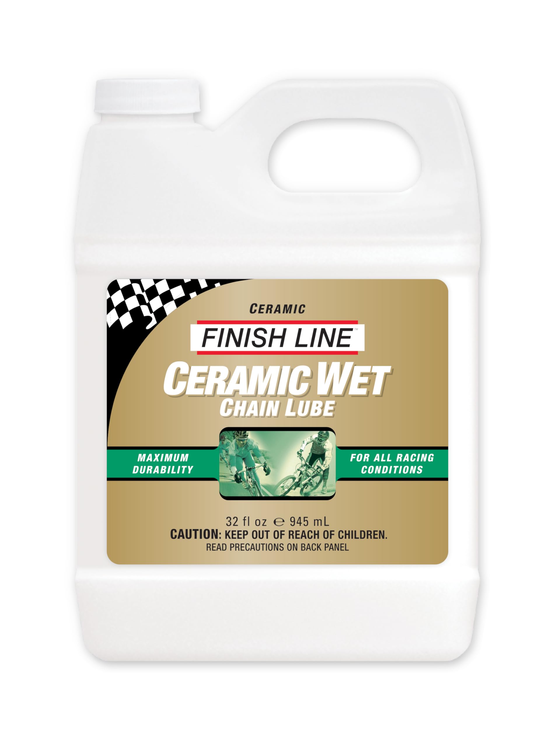 Finish Line Ceramic Wet Bicycle Chain Lube 32Oz