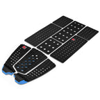 Abahub 9 Piece Eva Surfboard Deck Traction Pads With Kicker For Stomp Skimboards, Surf Boards, Funboard, Fish Board, Black