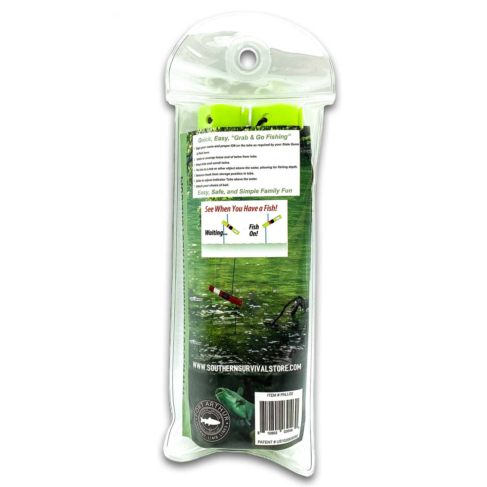 Battlbox Survival Fishing Kit Limb Lines Auto Fishing Device 2-Pack - Outdoor Survival Camping Bushcraft Fishing - Lightweight,