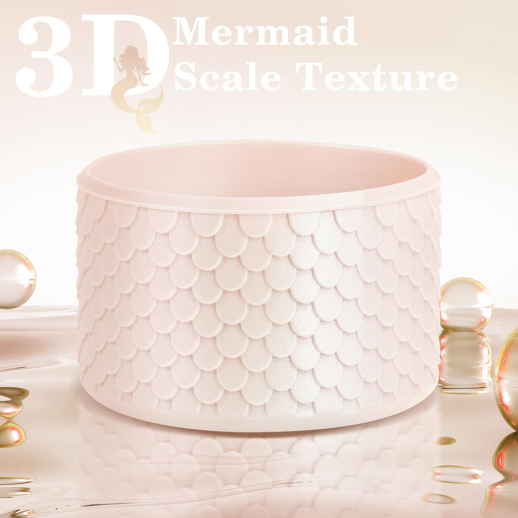 Mermaid Silicone Boot For Stanley Cup 40/30/20 Oz, Bottom Protector Made For Hydrojug Traveler 32/40 Oz & For Owala Tumbler 40Oz