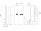 Complete Bike Frame Protection System - 25 Pieces Clear Honeycomb Pvc, Universal Fit, Impact-Resistant, Easy Install